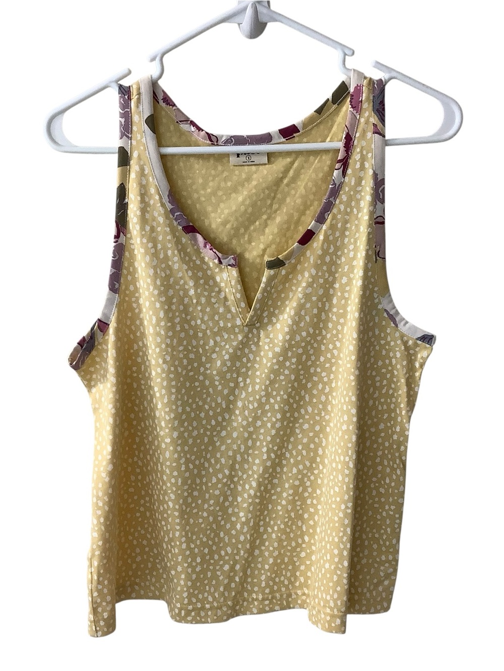 Pact Yellow Organic Staycation Sleep Tank